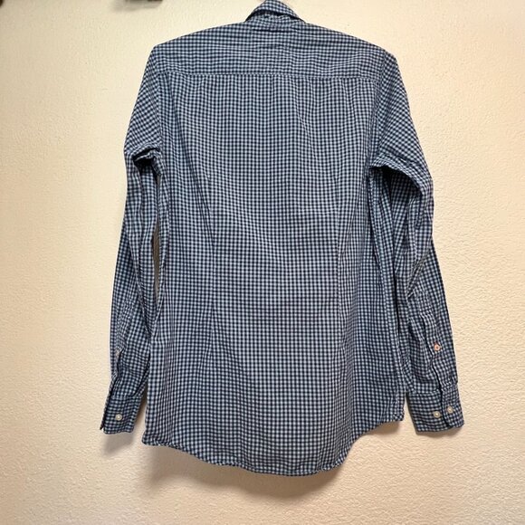 Tommy Hilfiger Blue Checkered Long Sleeve Button Up Shirt Mens Size XS - Picture 7 of 13